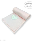 Mothers Choice  Cotton Waffle Blanket Pink Heart Embroid
