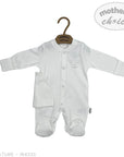 Mothers Choice Premature Grower & Hat Set - White