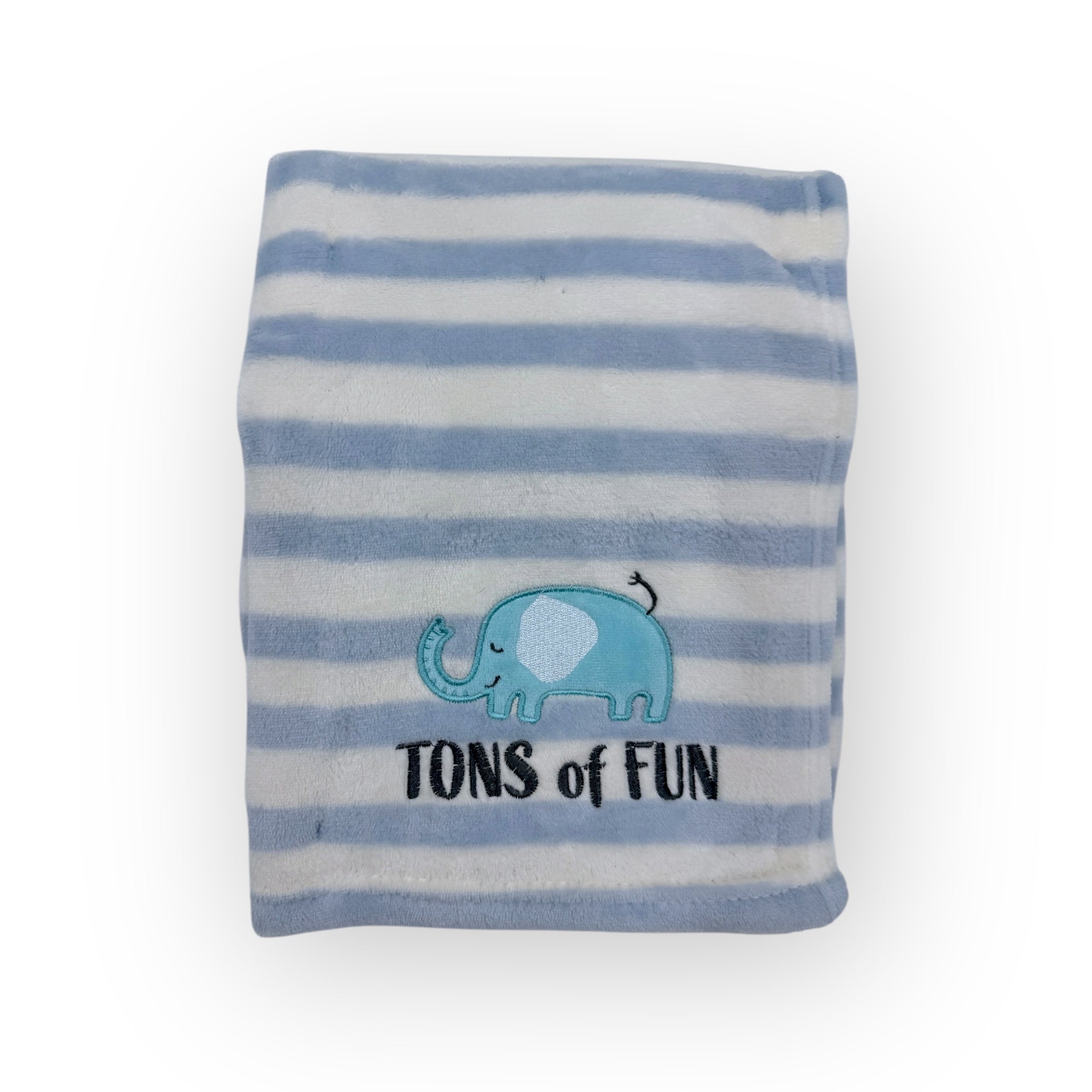 M/C PRINTED FLANNEL BLANKET BOY&#39;S ELEPHANT