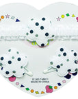 Mothers Choice Infant Girls Hair Accessories Set White Spotted Flower
