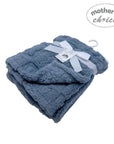 Mothers Choice  Single Layer Jacquard Blanket Blue