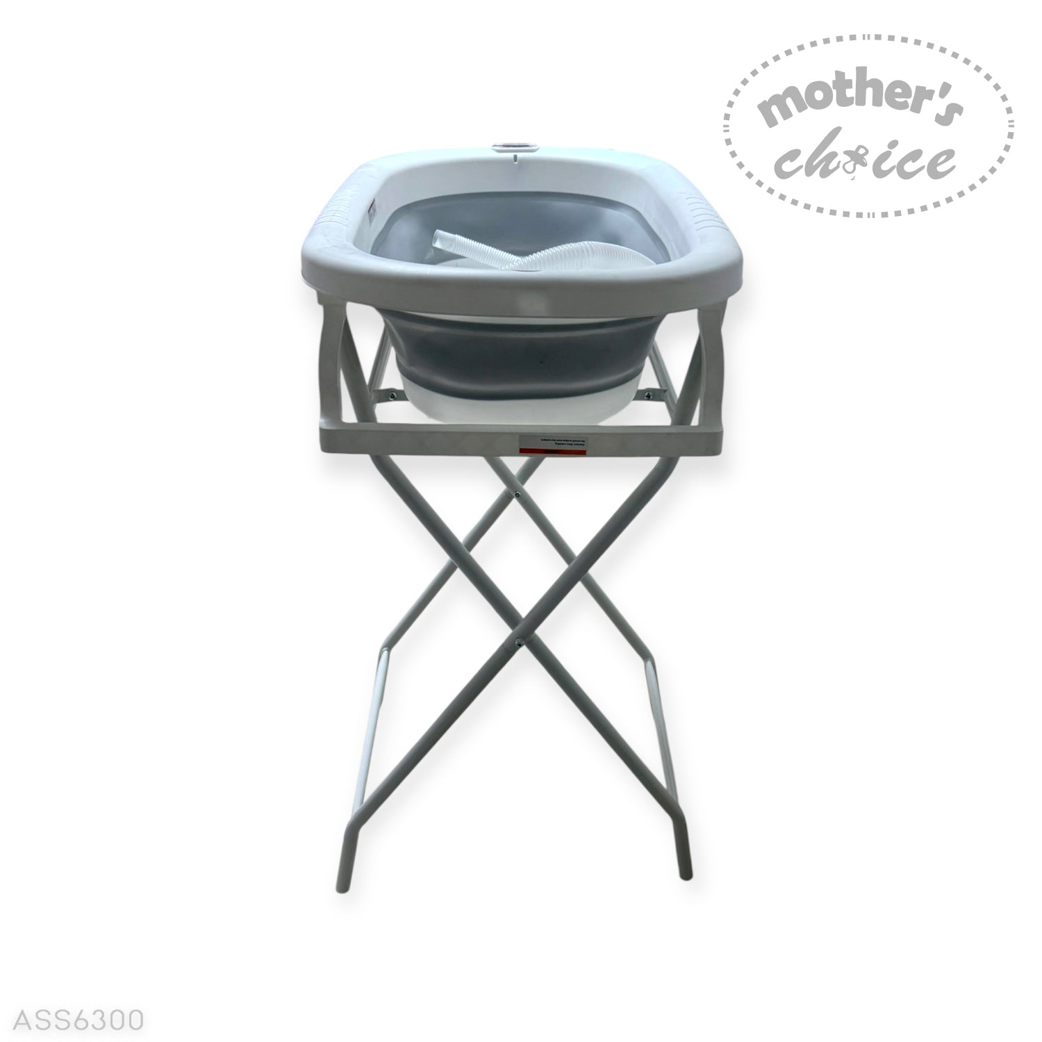 Mothers Choice Foldable Baby Bath Tub with Stand - Grey