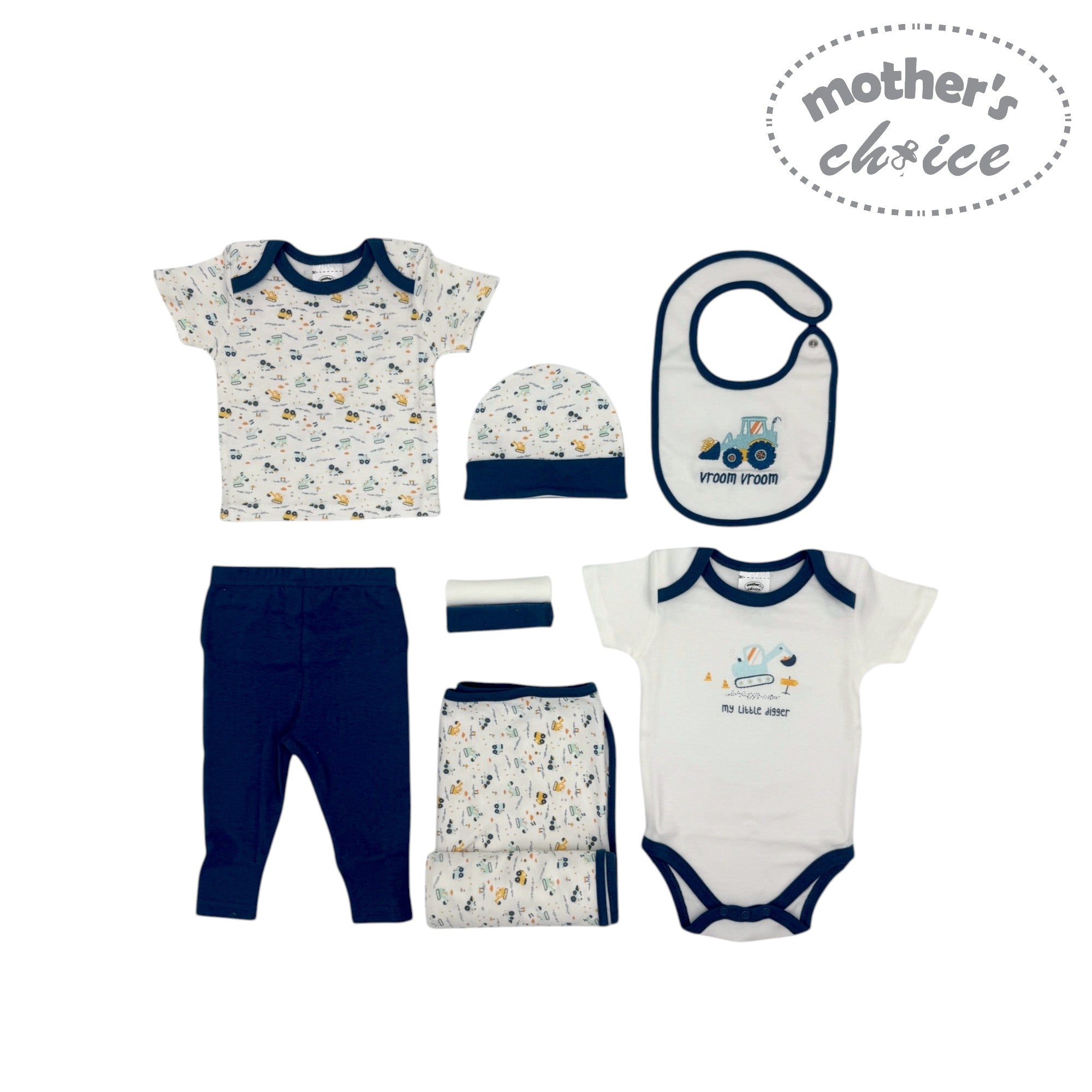 Mothers Choice Baby 8 Piece Gift Set - Tractor