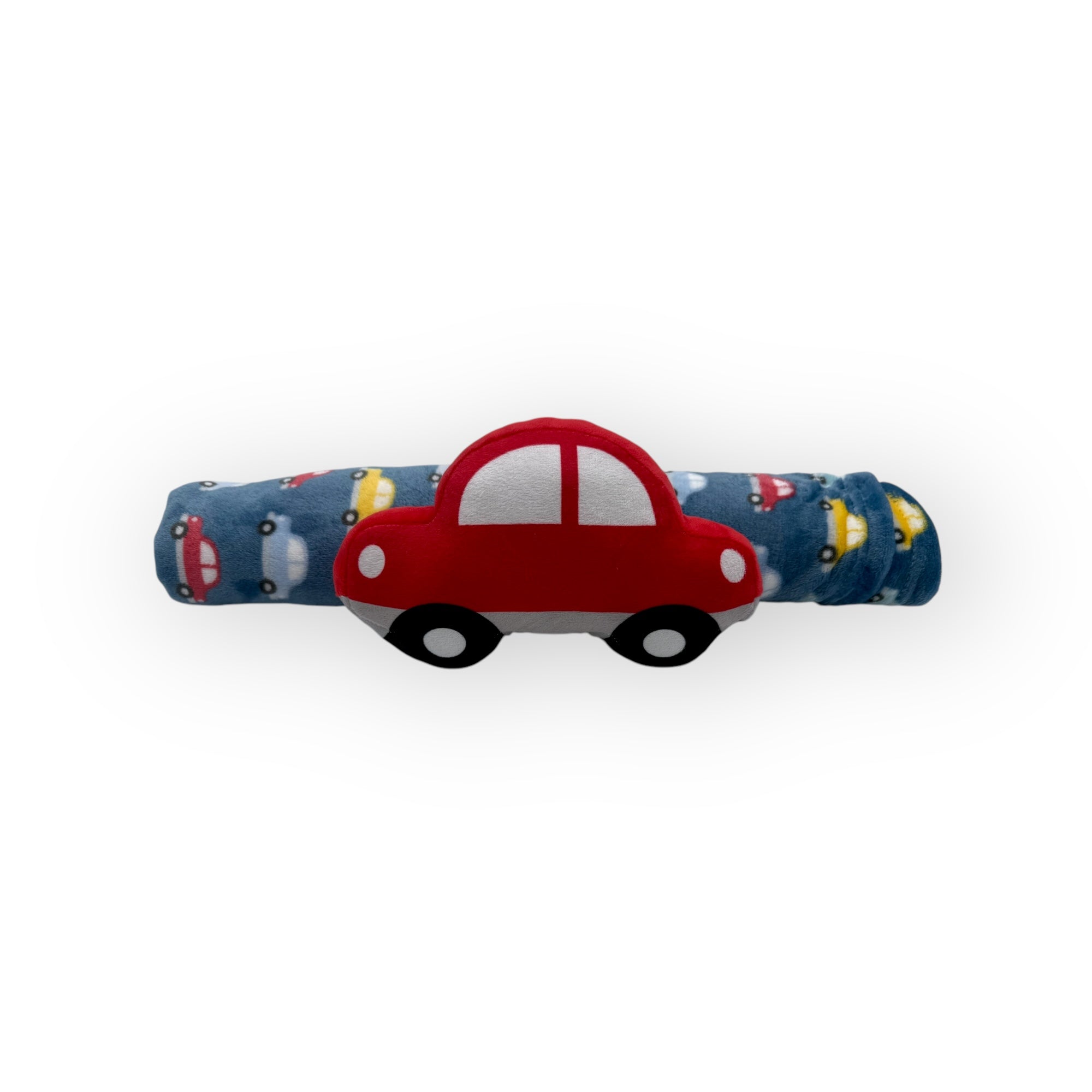 M/C PRINTED FLANNEL BLANKET WITH TOY SET BOY&#39;S CAR
