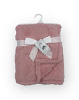 Mothers Choice  Single Layer Jacquard Blanket Pink