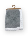Mothers Choice  Sherpa Fleece Blanket Grey