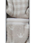Mothers Choice Newborn 3 Pack Socks Beige