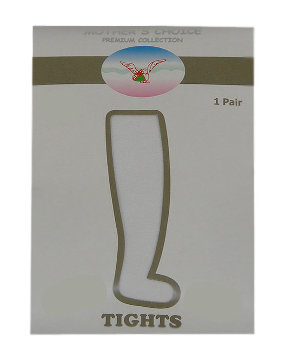 Mothers Choice Inf. White Tights 12-18M