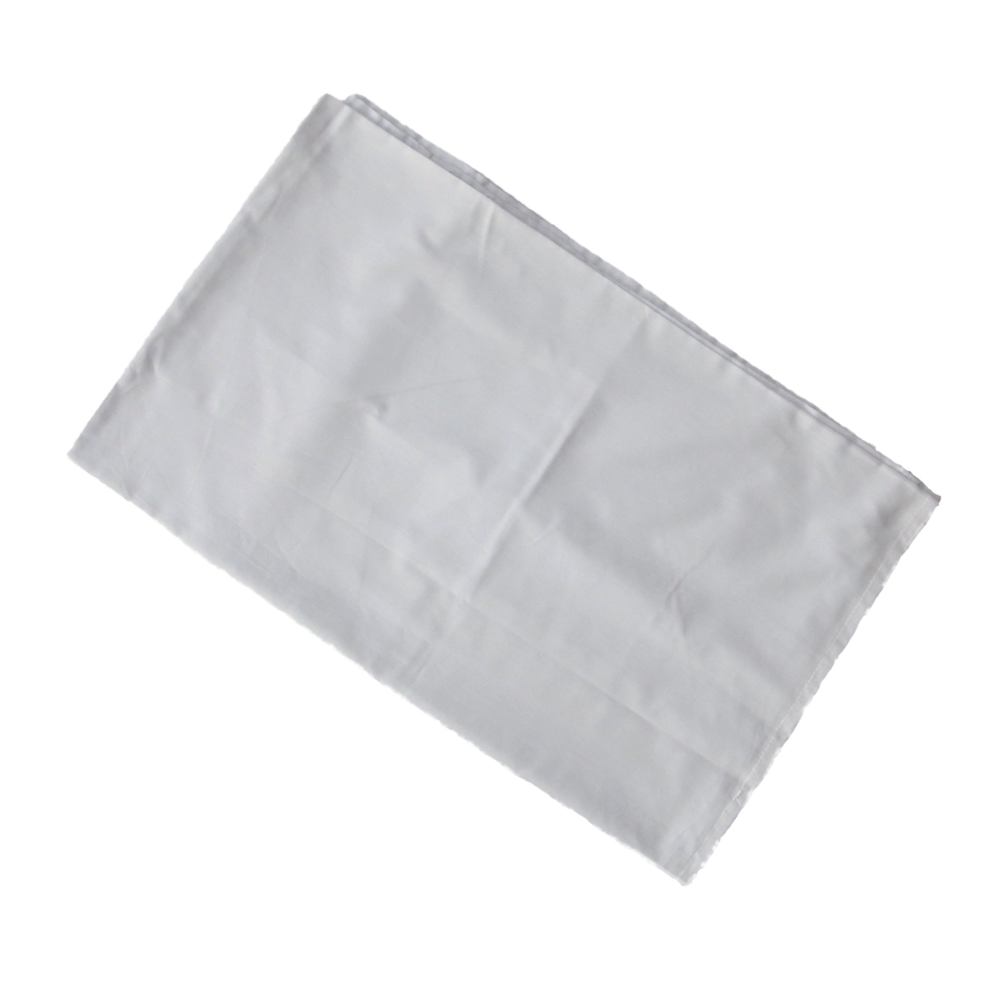 Folded white napkin on a white background