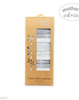 Packaging of 3 pack face washers with 'Mother's Choice' branding on a white background.