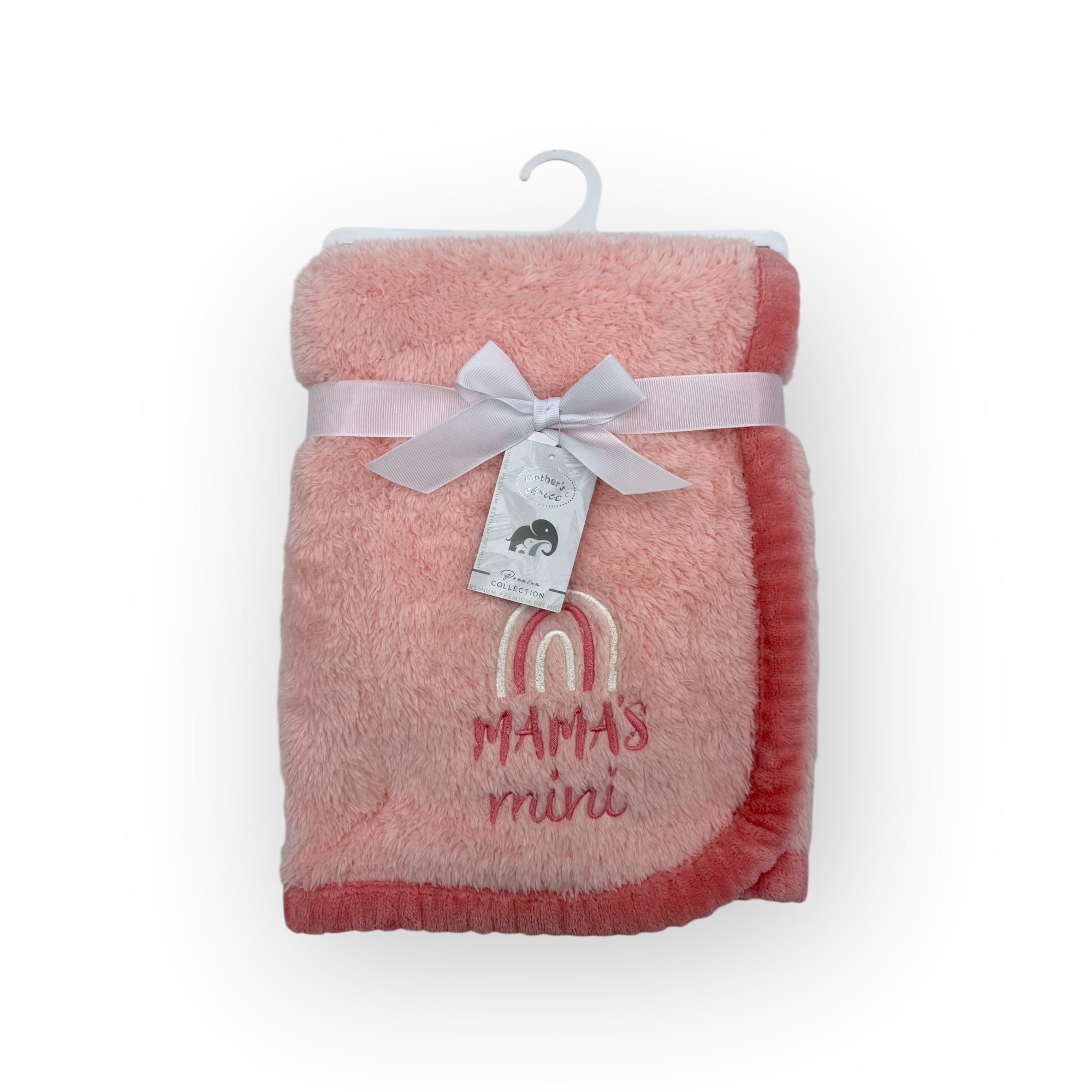 M/C SUPER SOFT CORAL FLEECE AND BINDING BLANKET GIRL&#39;S RAINBOW