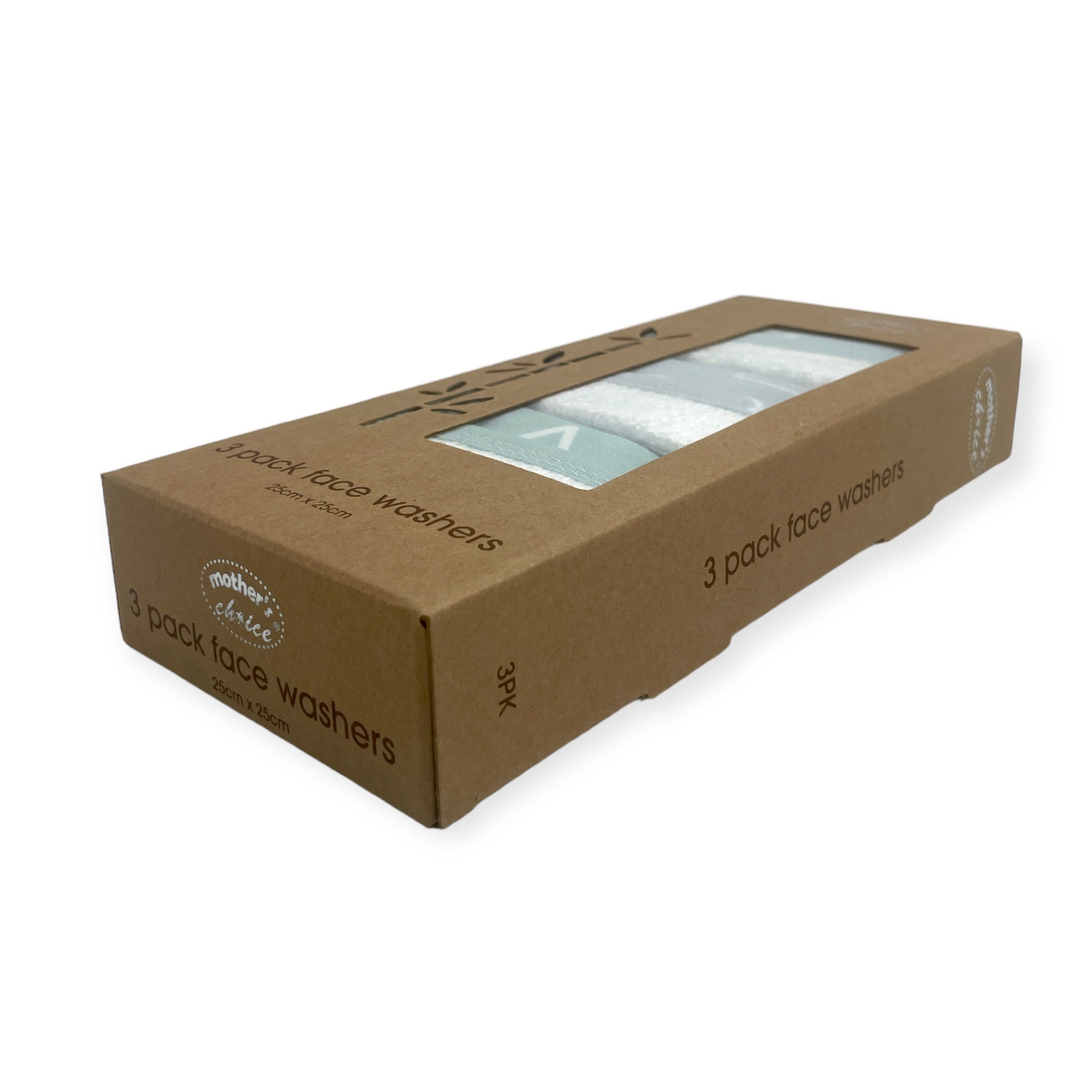 M/C BAMBOO 3PK FACECLOTHS BLUE