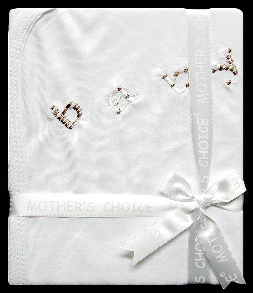 Mothers Choice 100% Cotton Jersey Wrap White