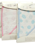 Three baby blankets with different patterns in packaging labeled 'mothercare'.