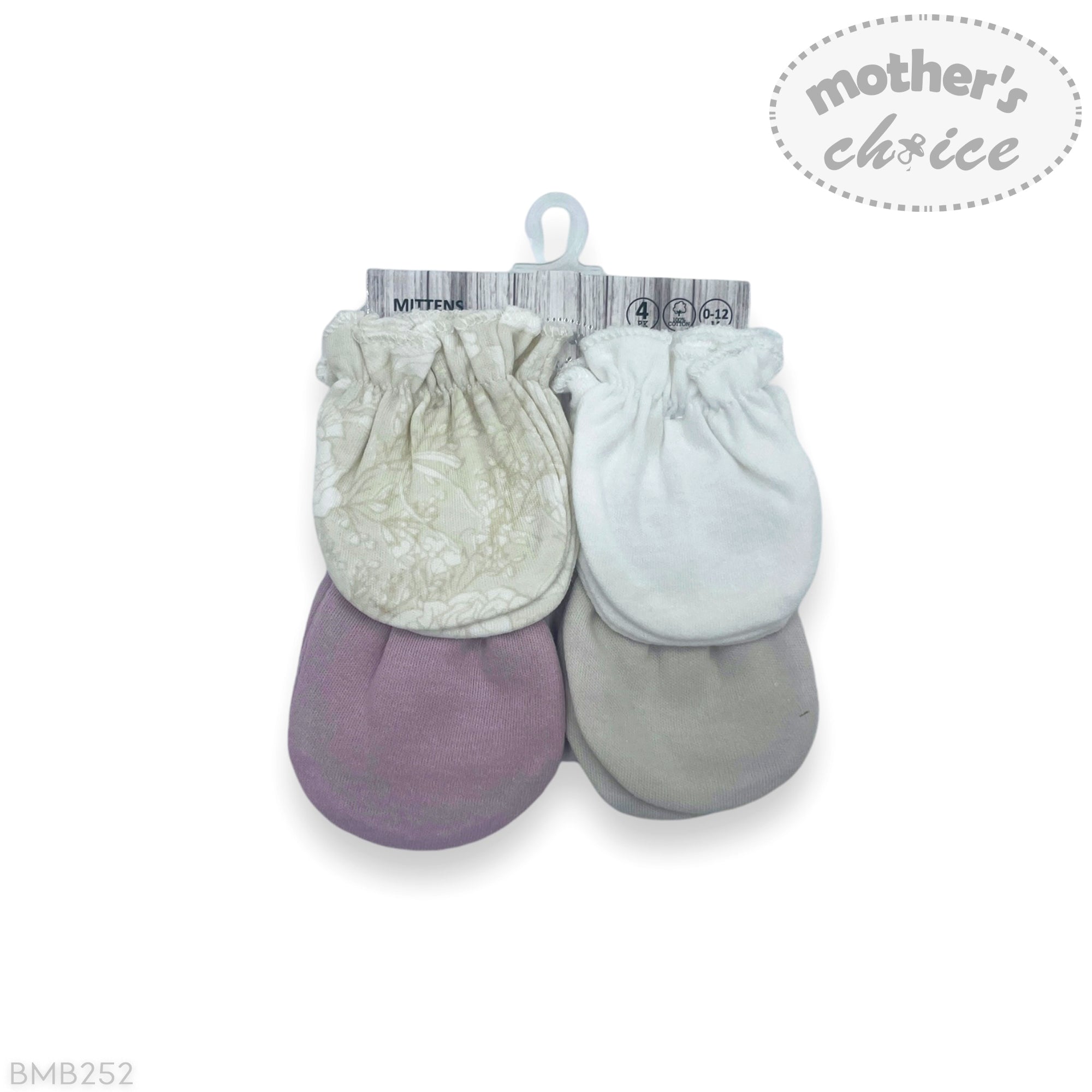 M/C 4PK MITTEN SETS FLOWERS