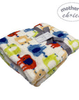 Mothers Choice Baby Blanket 100% Polyester - Elephant Pattern