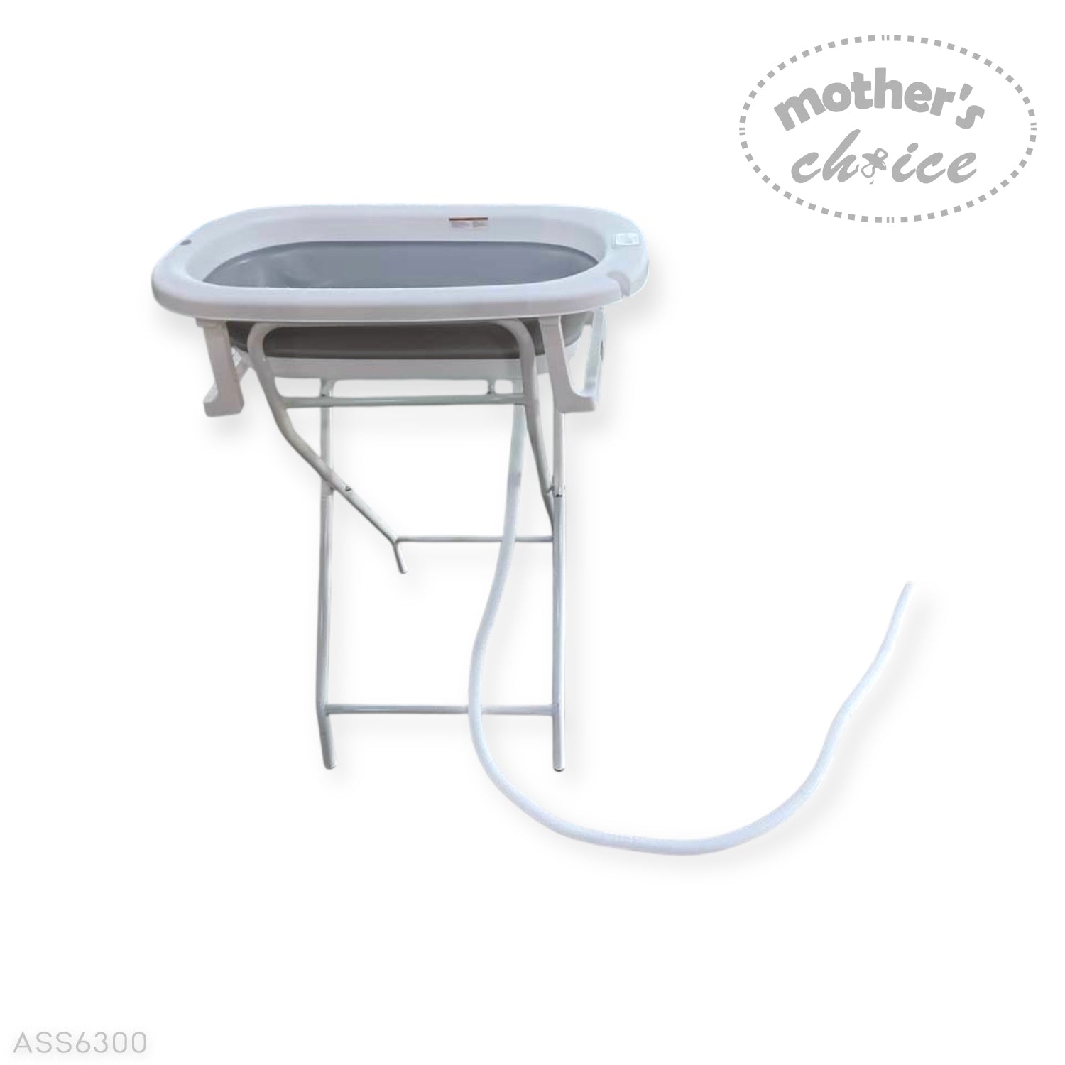 Mothers Choice Foldable Baby Bath Tub with Stand - Grey