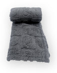 Mothers Choice  Single Layer Jacquard Blanket Grey