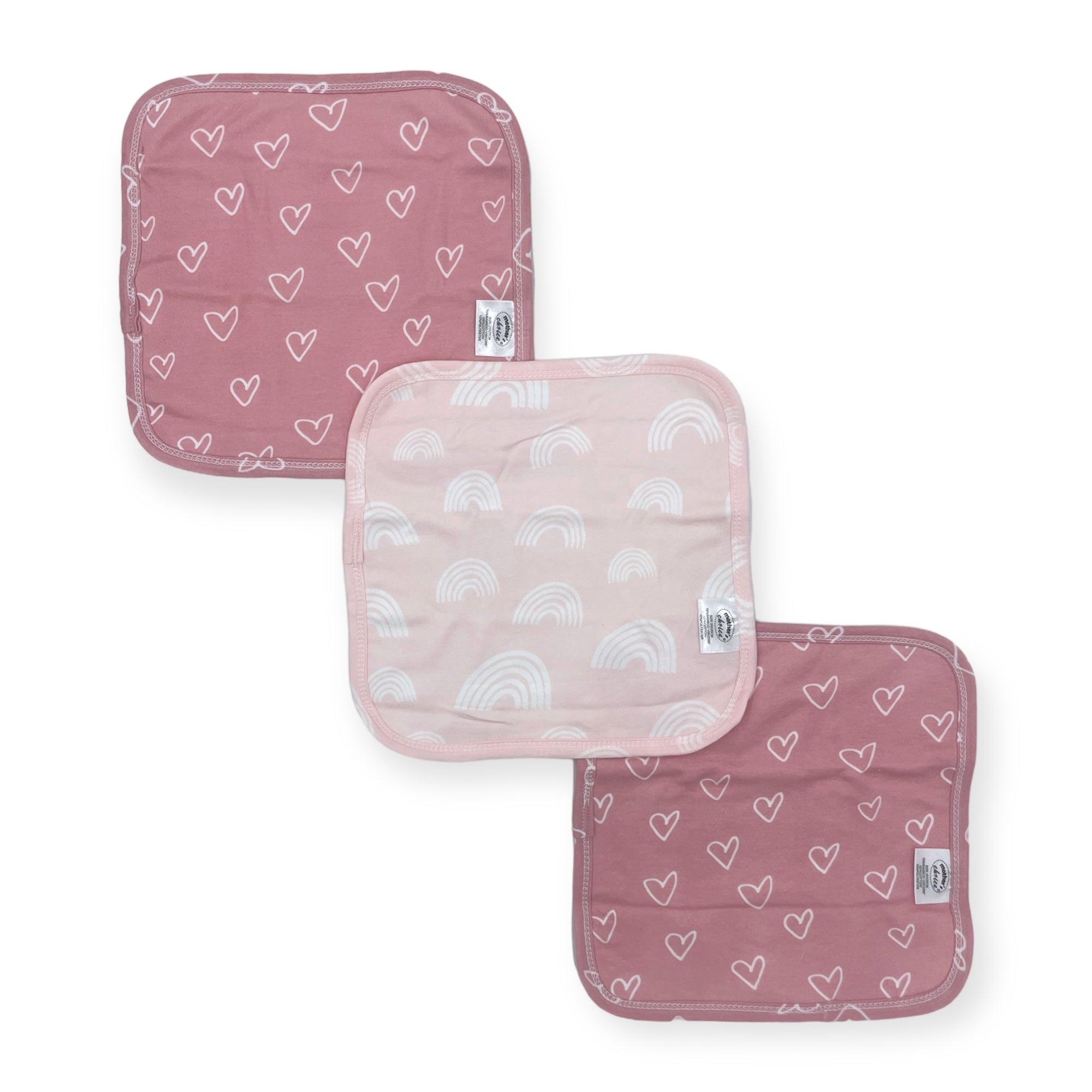 M/C BAMBOO 3PK FACECLOTHS PINK