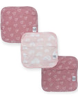 Mothers Choice  Bamboo 3 Pack Facecloths Pink