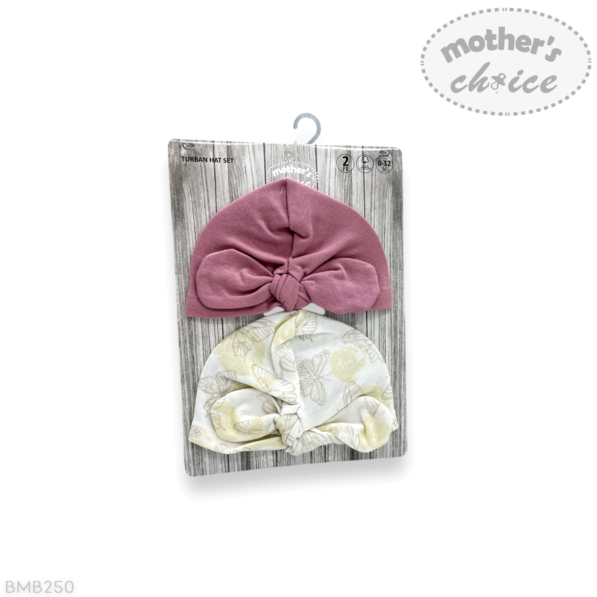 M/C 2PK GIRLS BEANIE SET BUTTERFLY