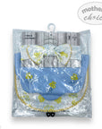 Packaged baby headband and bib set with 'Mother's Choice' branding on a white background