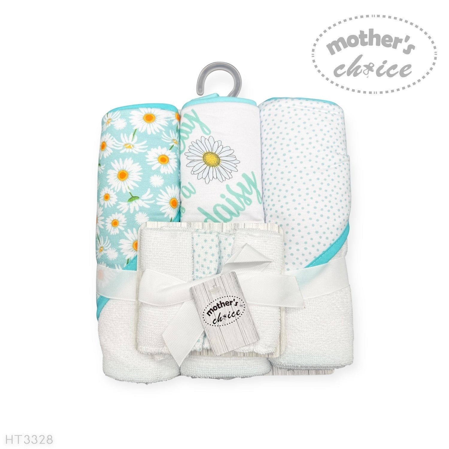 6 piece baby towel and facecloth set