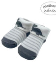 Mothers Choice Fancy Box Baby Socks – Grey Dinosaur