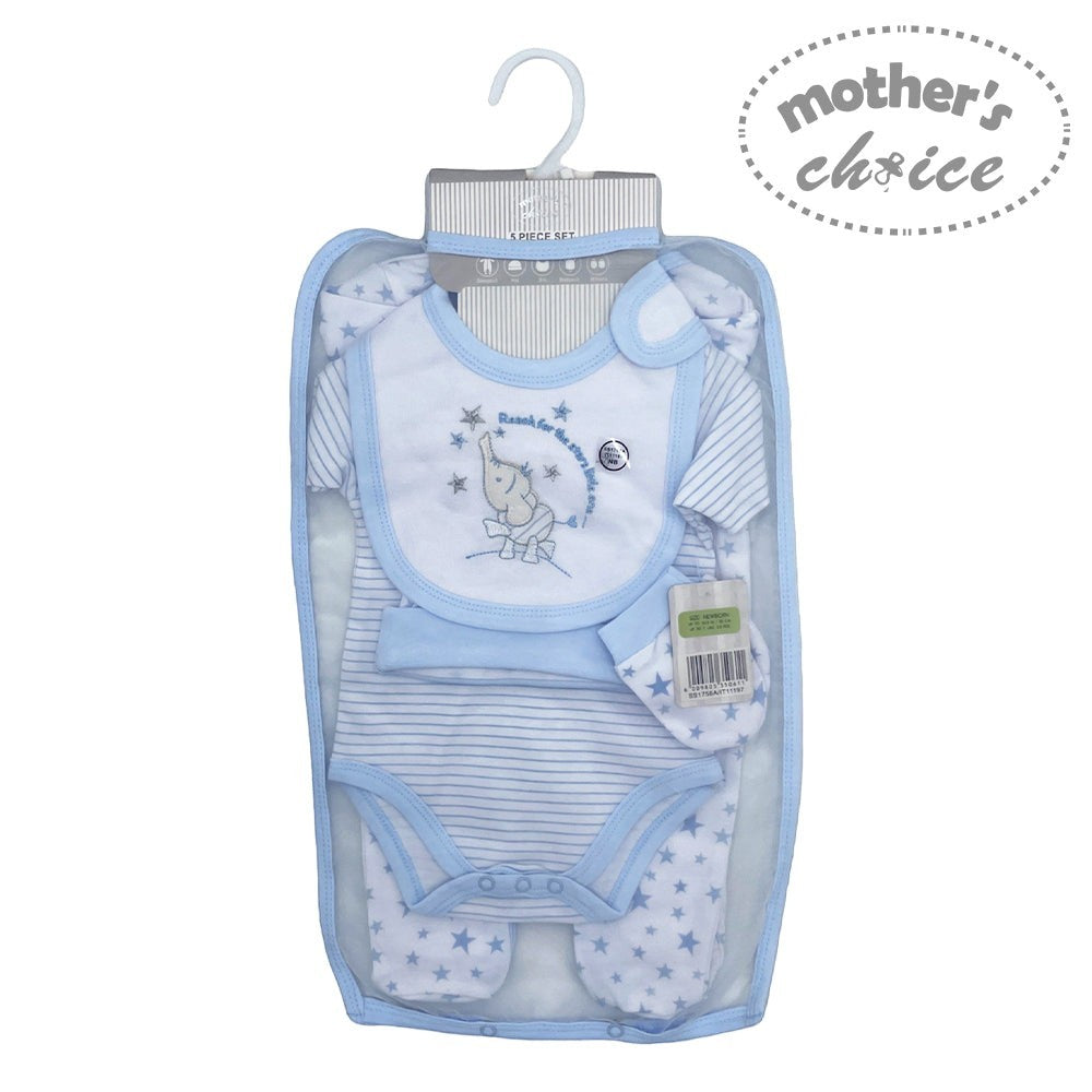 infant essentials 5 piece baby clothes set cotton