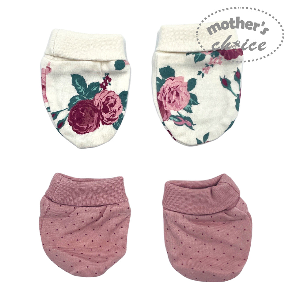 Mothers Choice  100% Cotton 2 Pack Mittens