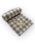 M/C PRINTED FLANNEL BLANKET BOY'S GIRAFFE