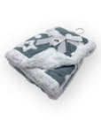 Mothers Choice  Sherpa Fleece Stars Blanket Blue