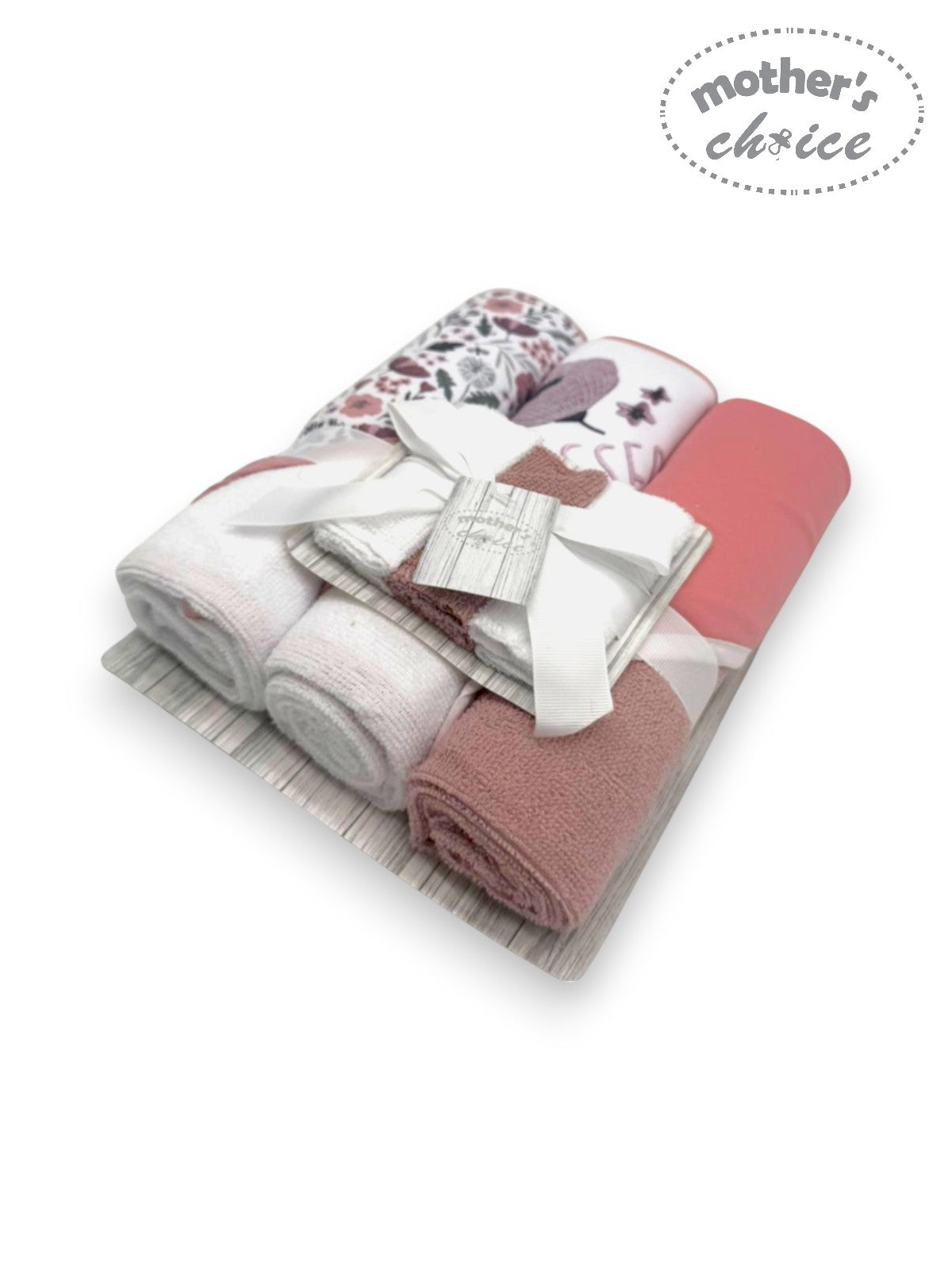 3 pc hooded towels and 3pc facecloths baby bathtime set