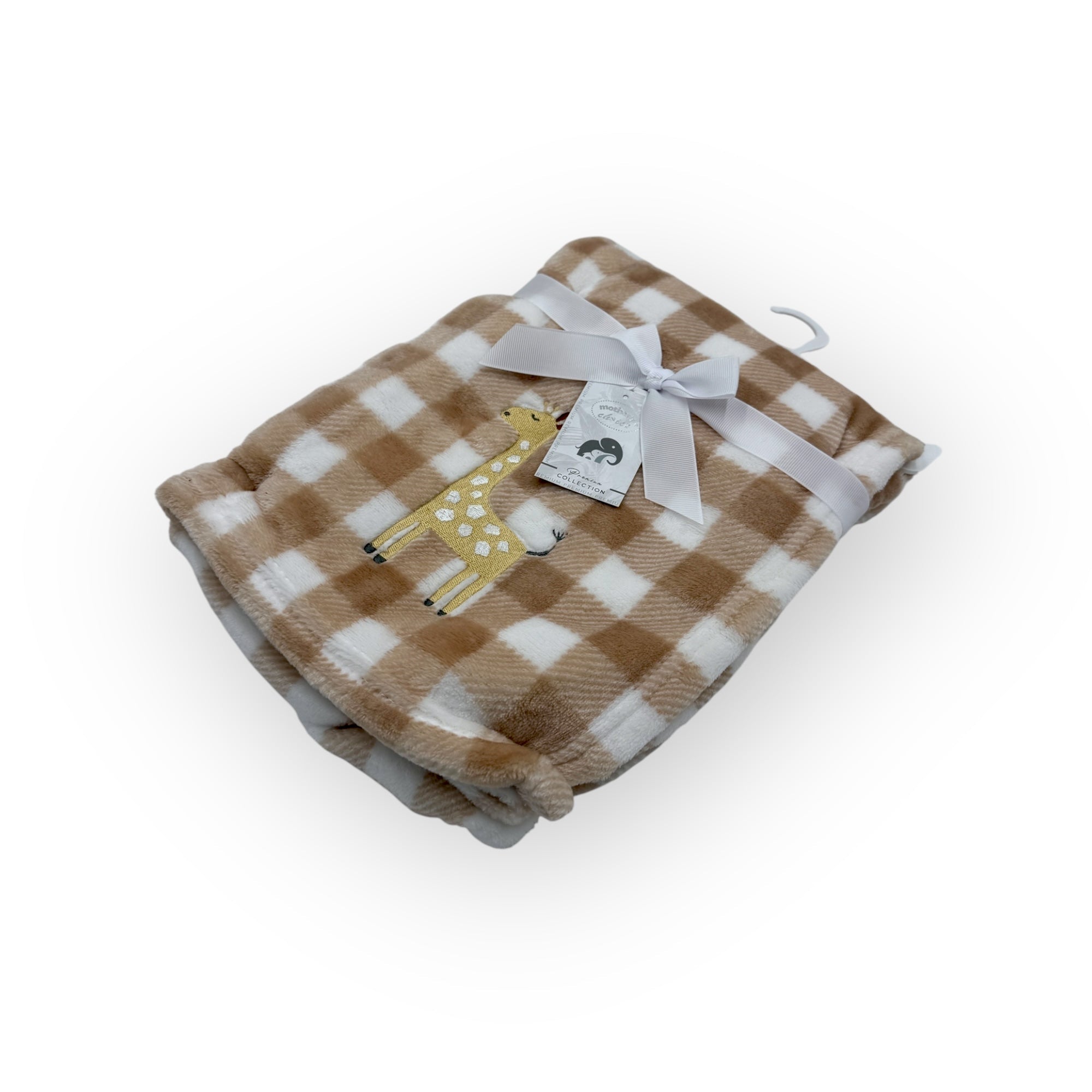 M/C PRINTED FLANNEL BLANKET BOY&#39;S GIRAFFE