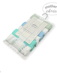 Mothers Choice 6 Pack Baby Washcloth Set - Blue Train