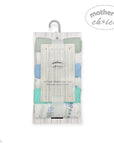 Mothers Choice 6 Pack Baby Washcloth Set - Blue Train