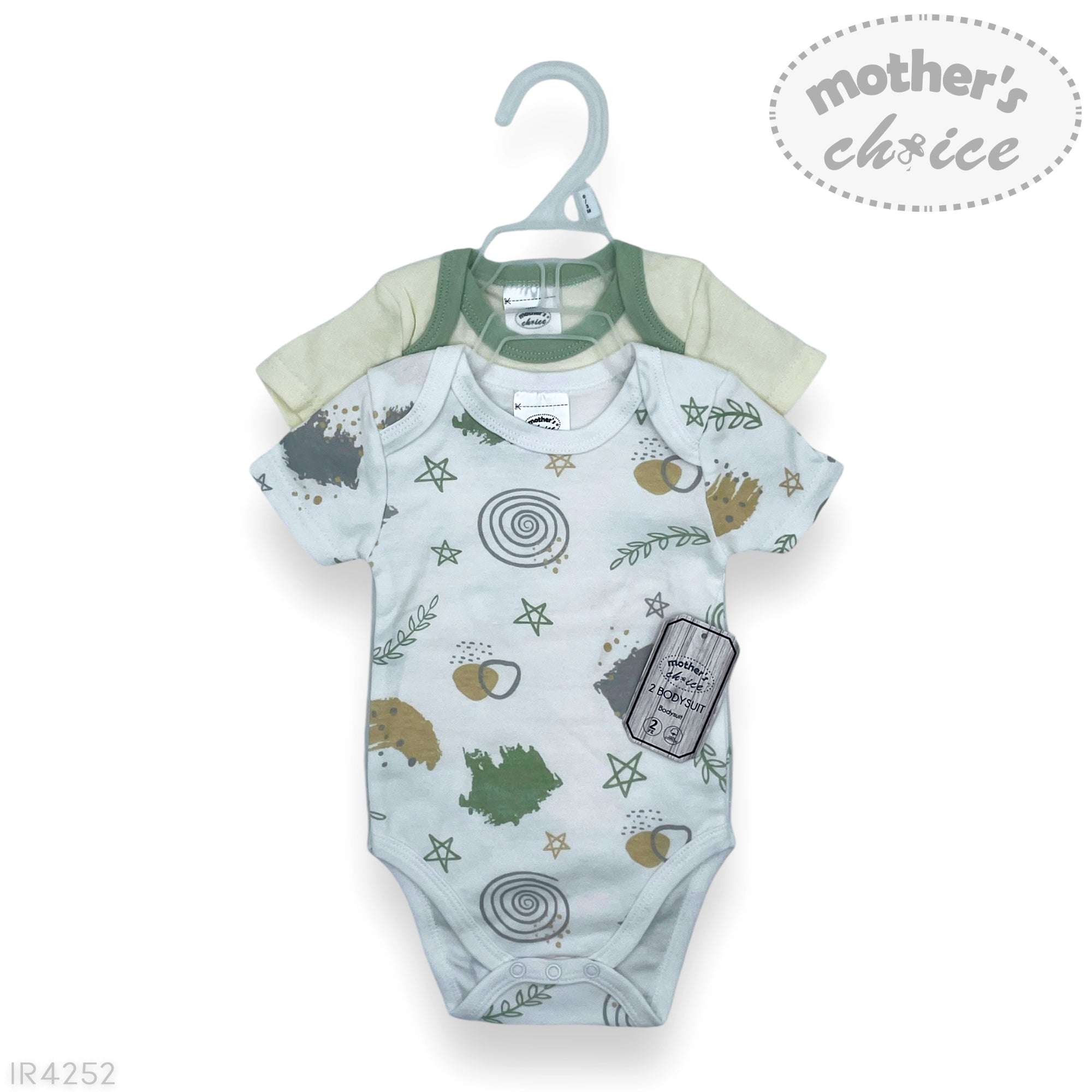 M/C 2 PACK ROMPER &#39;MINT ART&#39; 3-6M