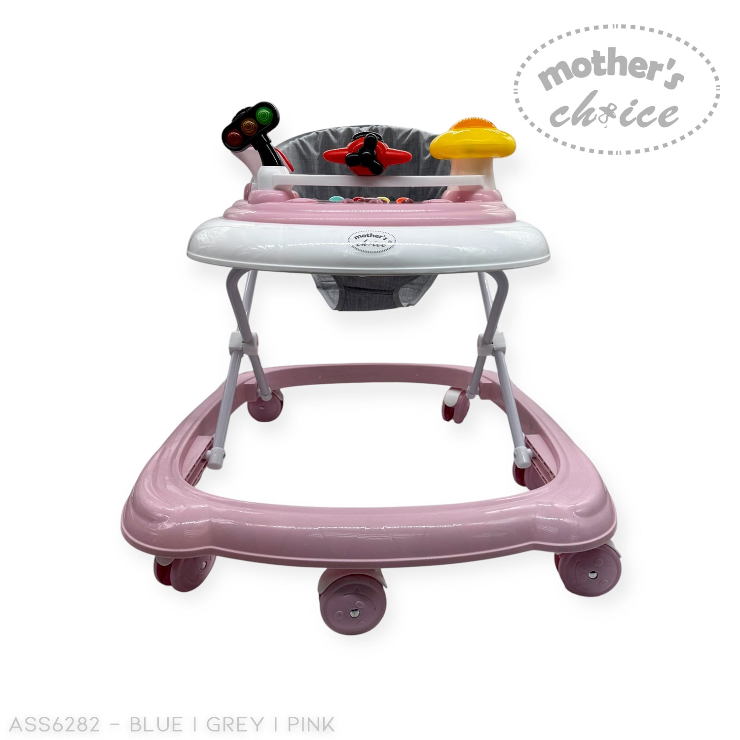 Mothers Choice Baby Walker with Music &amp; Lights - Adjustable Activity Walker