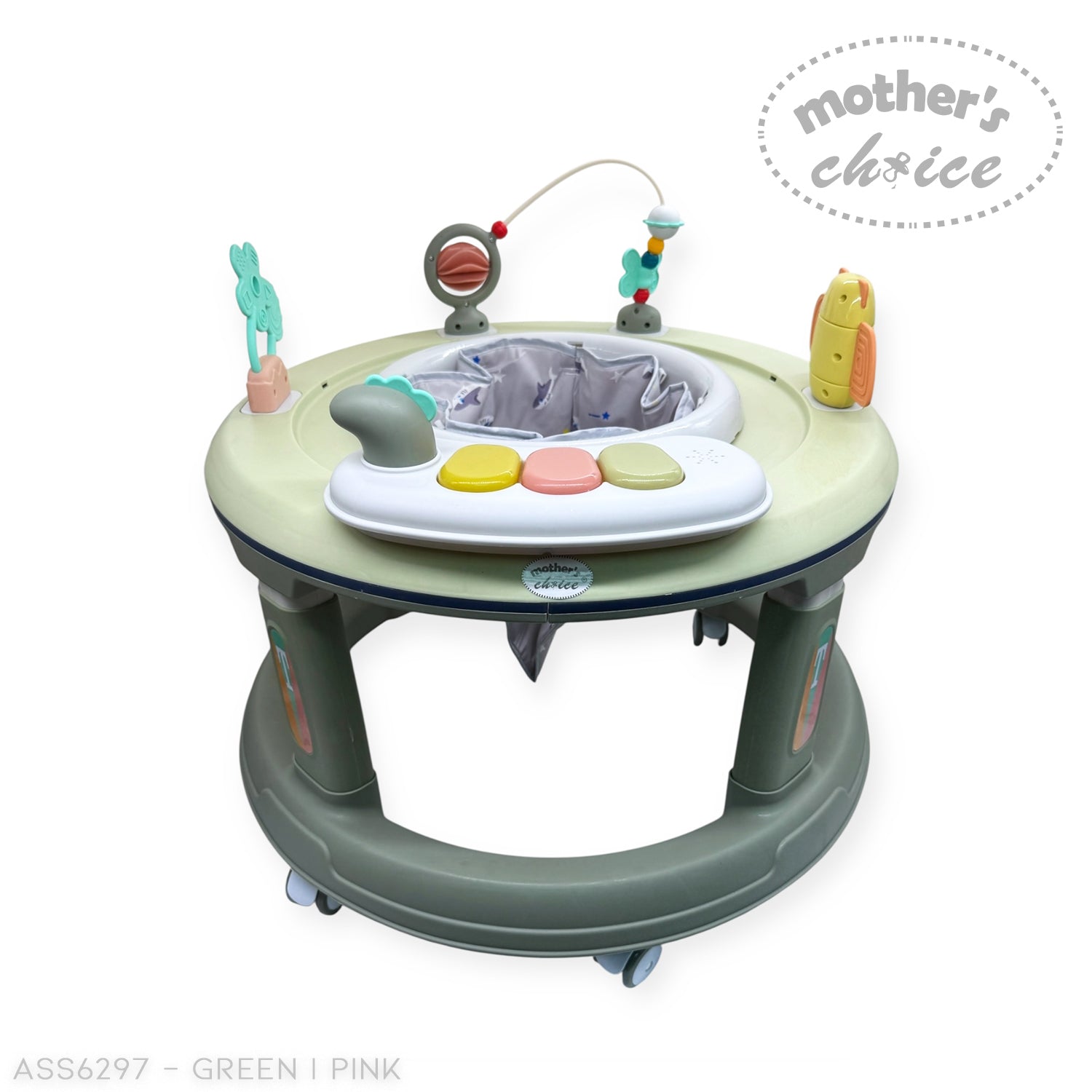 Mothers Choice Premium Collection 2 in 1 Baby Walker With Activity Play Tray