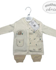 INF BOYS 3PC  NATURAL SAFARI  SET 3-6M