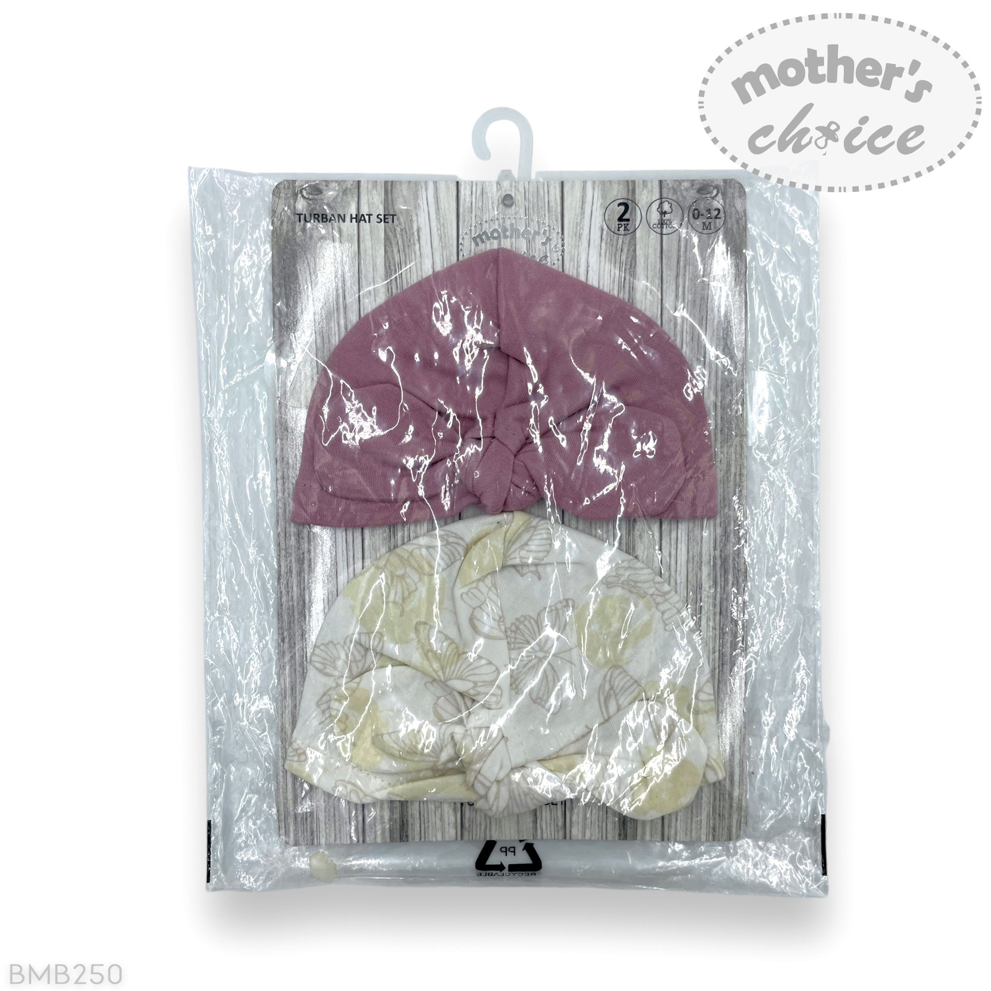 M/C 2PK GIRLS BEANIE SET BUTTERFLY