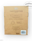 Cardboard box packaging for 2-pack hooded towels with 'Mother's Choice' branding.