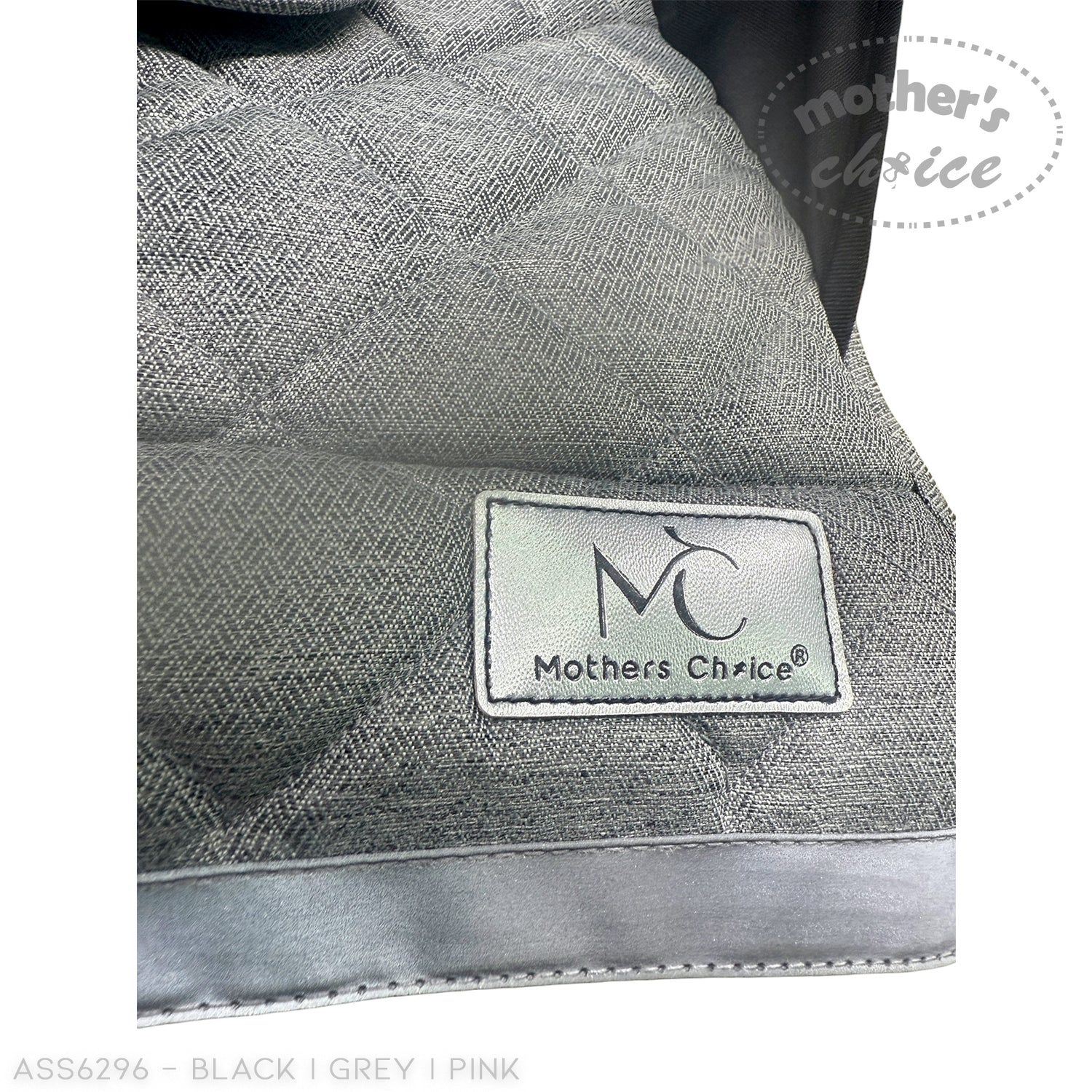 Gray textured product with 'Mothers Choice' logo on a white background