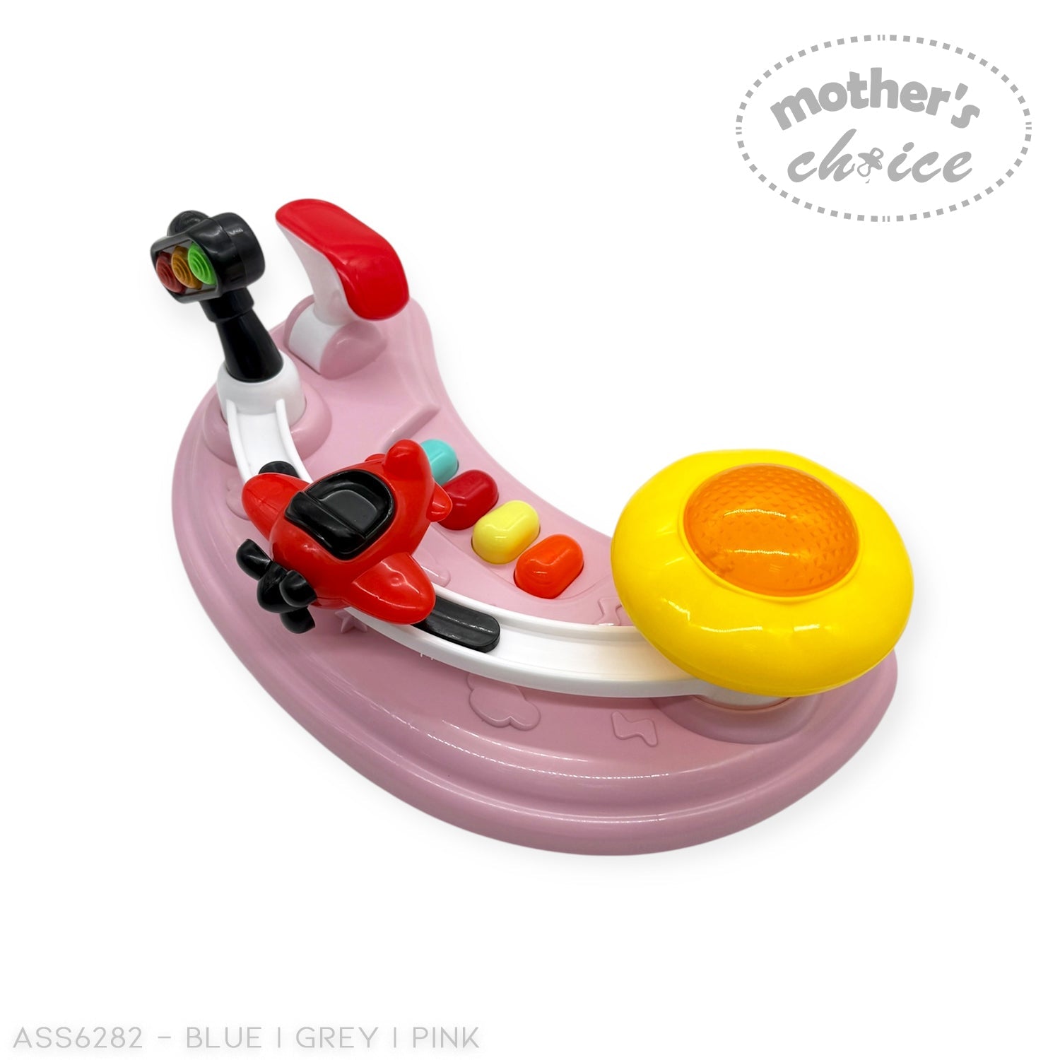Mothers Choice Baby Walker with Music &amp; Lights - Adjustable Activity Walker