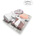 Mothers Choice  Hooded Towel And 4 Washcloths And Wash Sponge Flower