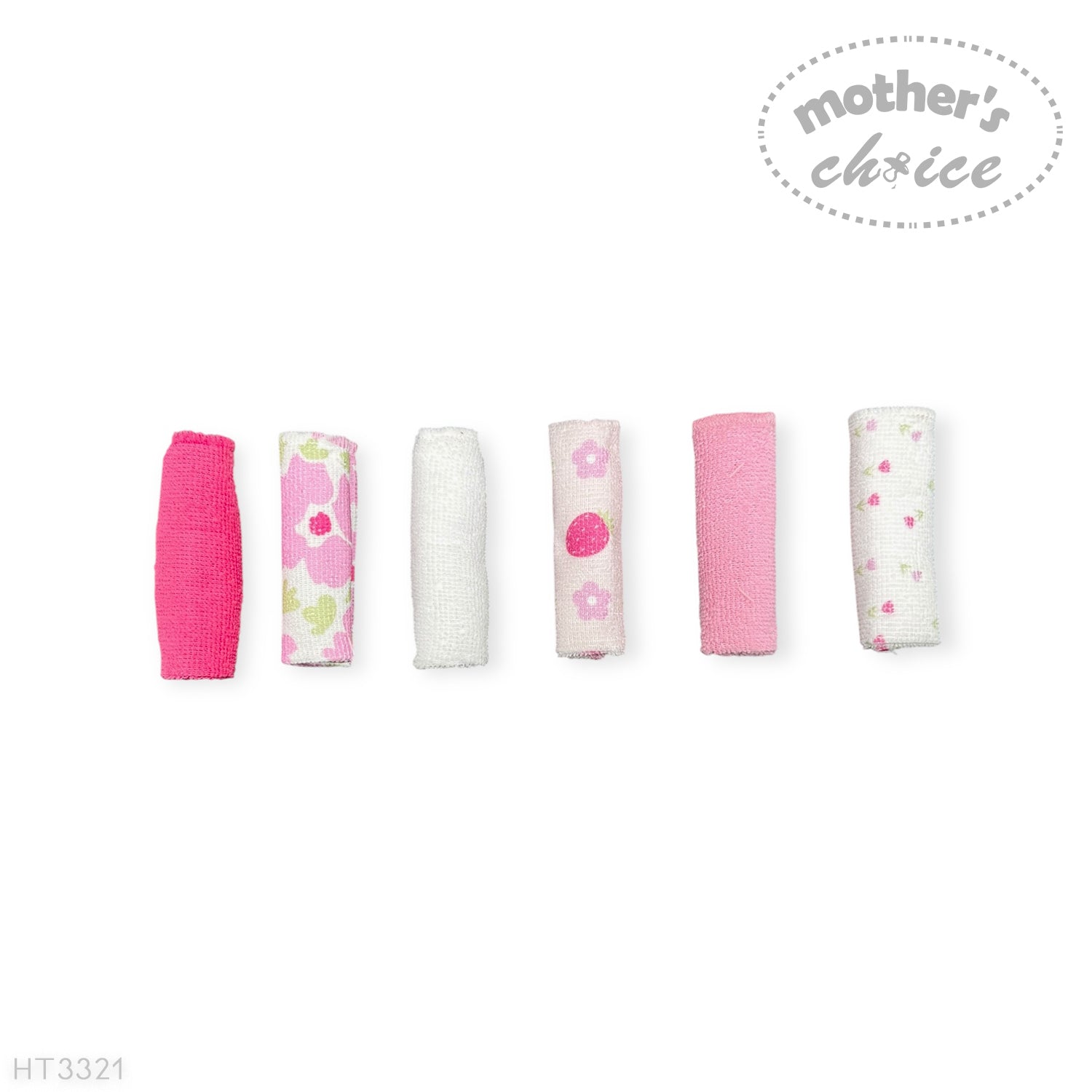 Mothers Choice 6 Pack Baby Washcloth Set - Flowers