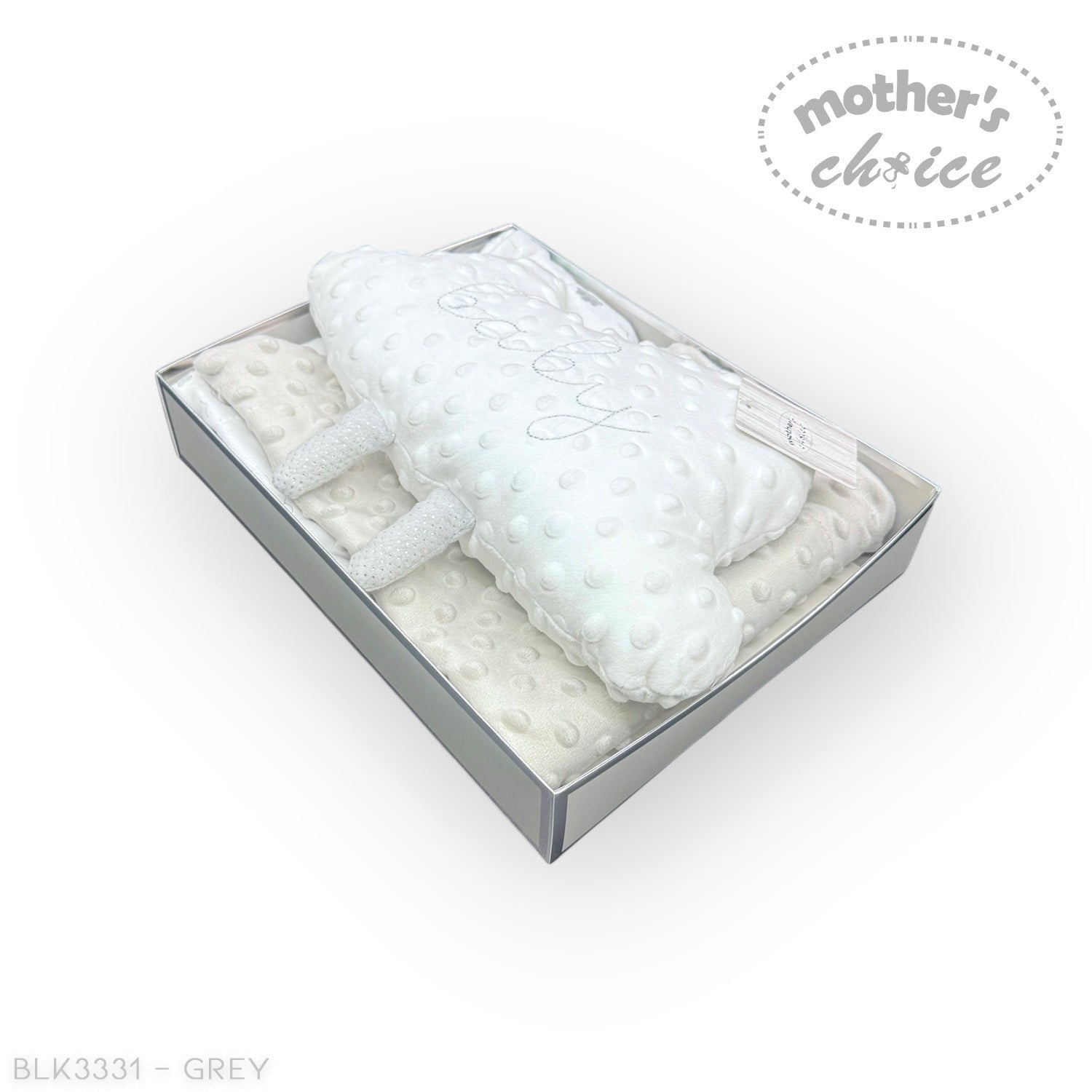 White textured product in a clear box with 'mother's choice' branding on a white background