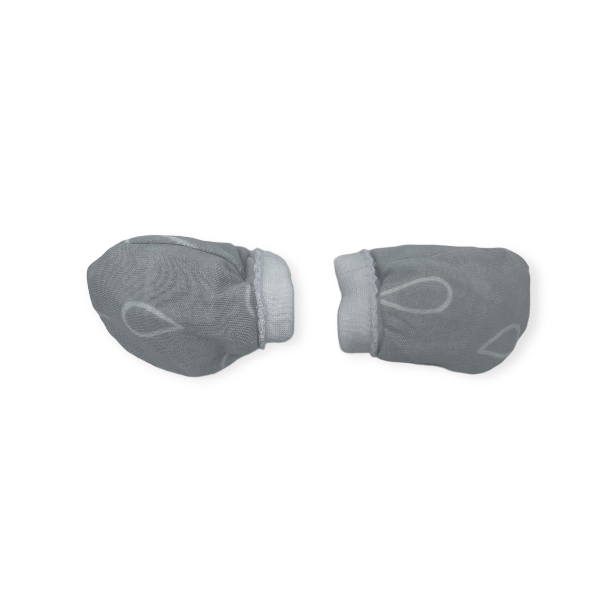 M/C BAMBOO 3PK NEWBORN BEANIE SET GREY
