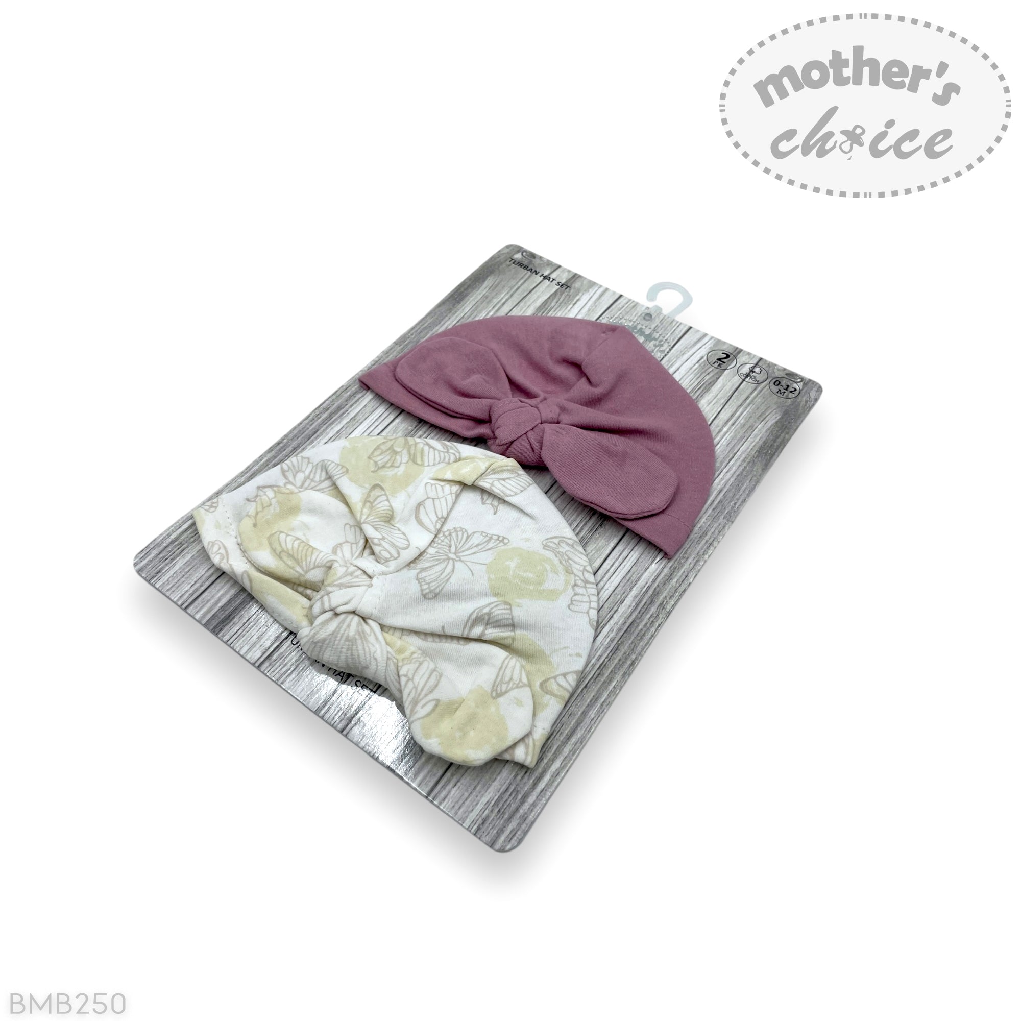 M/C 2PK GIRLS BEANIE SET BUTTERFLY