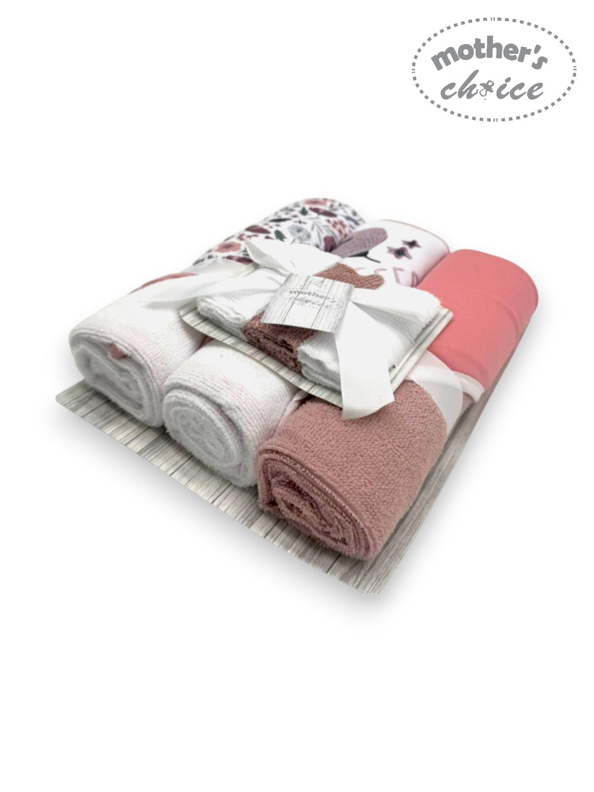3 pc hooded towels and 3pc facecloths baby bathtime set